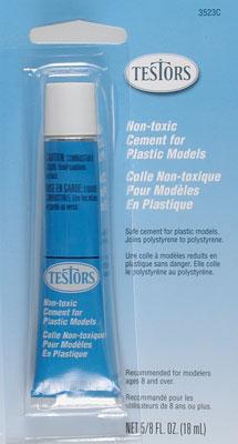 Testors Plastic Cement, Non-Toxic - 0.63 oz tube