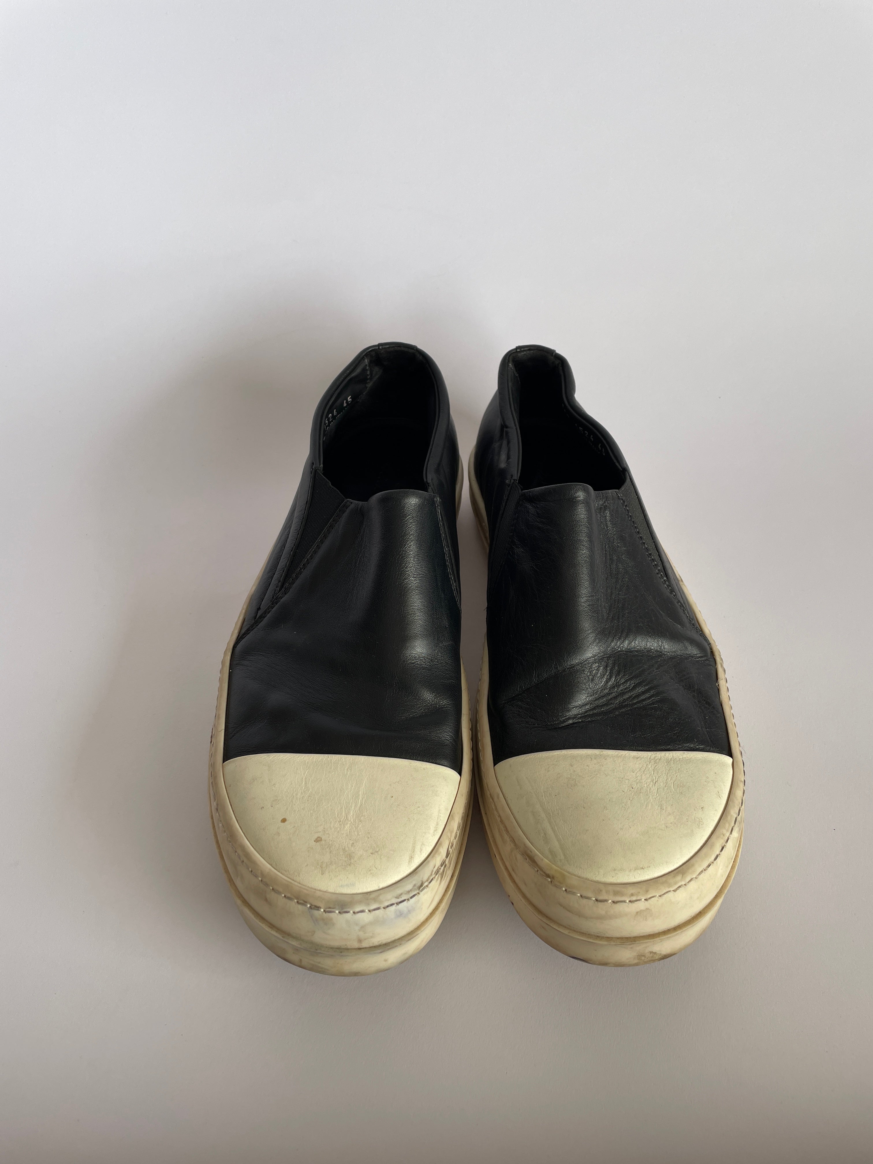 Ｐｒｅｍｉｕｍ Ｌｉｎｅ 美品 RICK OWENS BOAT LEATHER SNEAKERS 44