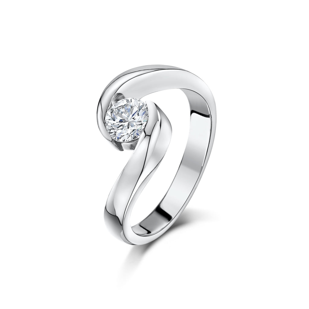 simple 0.5ct solitaire ring