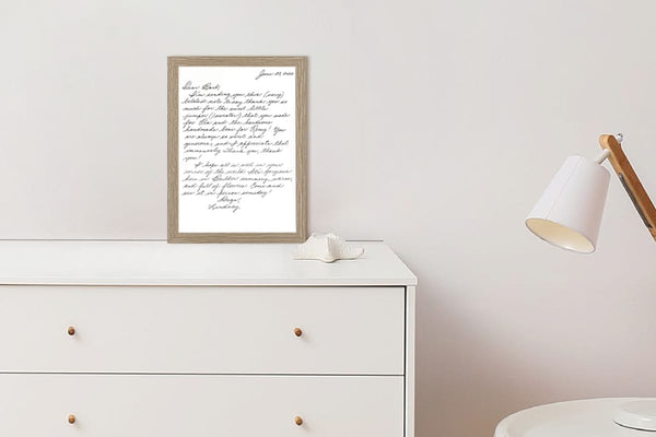 A4 Document Frame for Love Letter