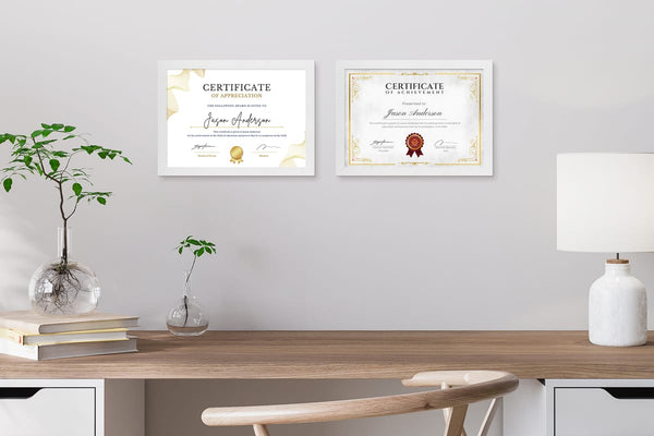 Certificate A4 Frame White