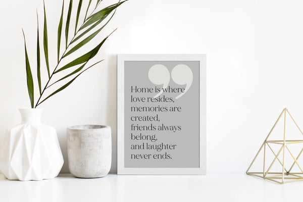 White A4 Certificate Frame for Inspirational Quotes