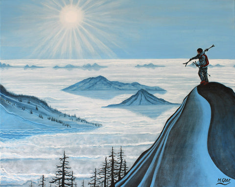 Ski art prints and skiing artwork by Mark Gear -