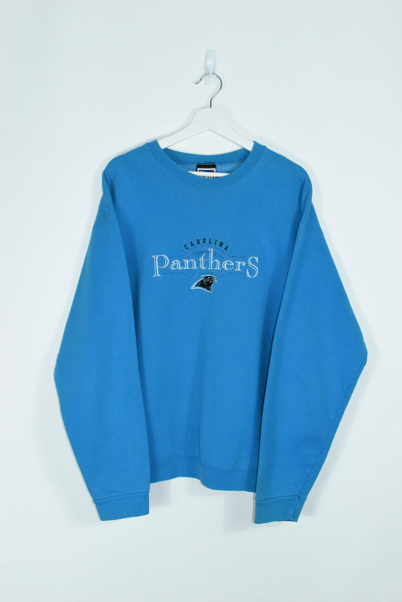 carolina panthers embroidered sweatshirt
