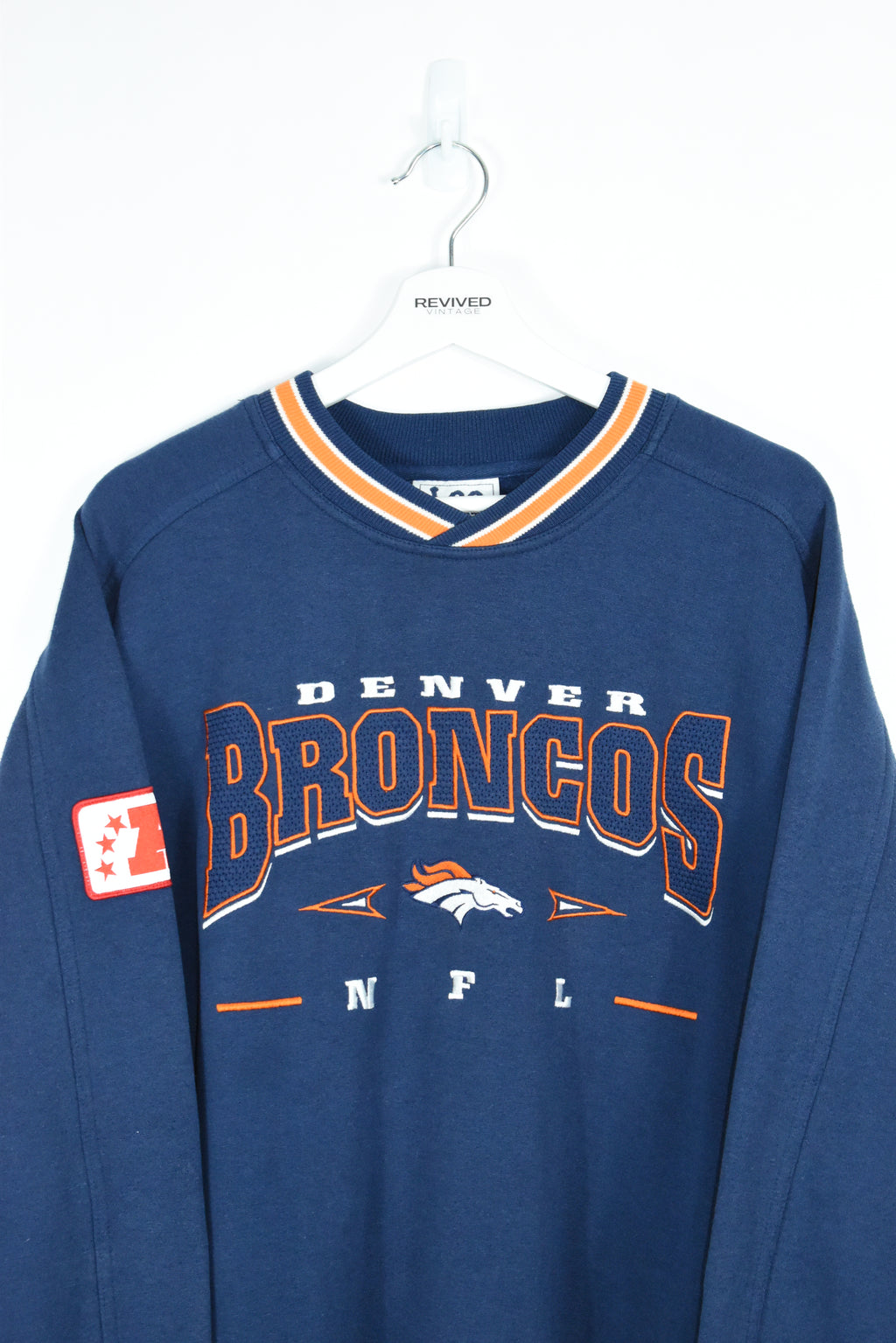 denver broncos embroidered sweatshirt