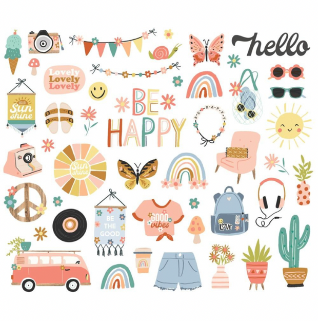 Simple Stories Boho Sunshine - Sticker Book