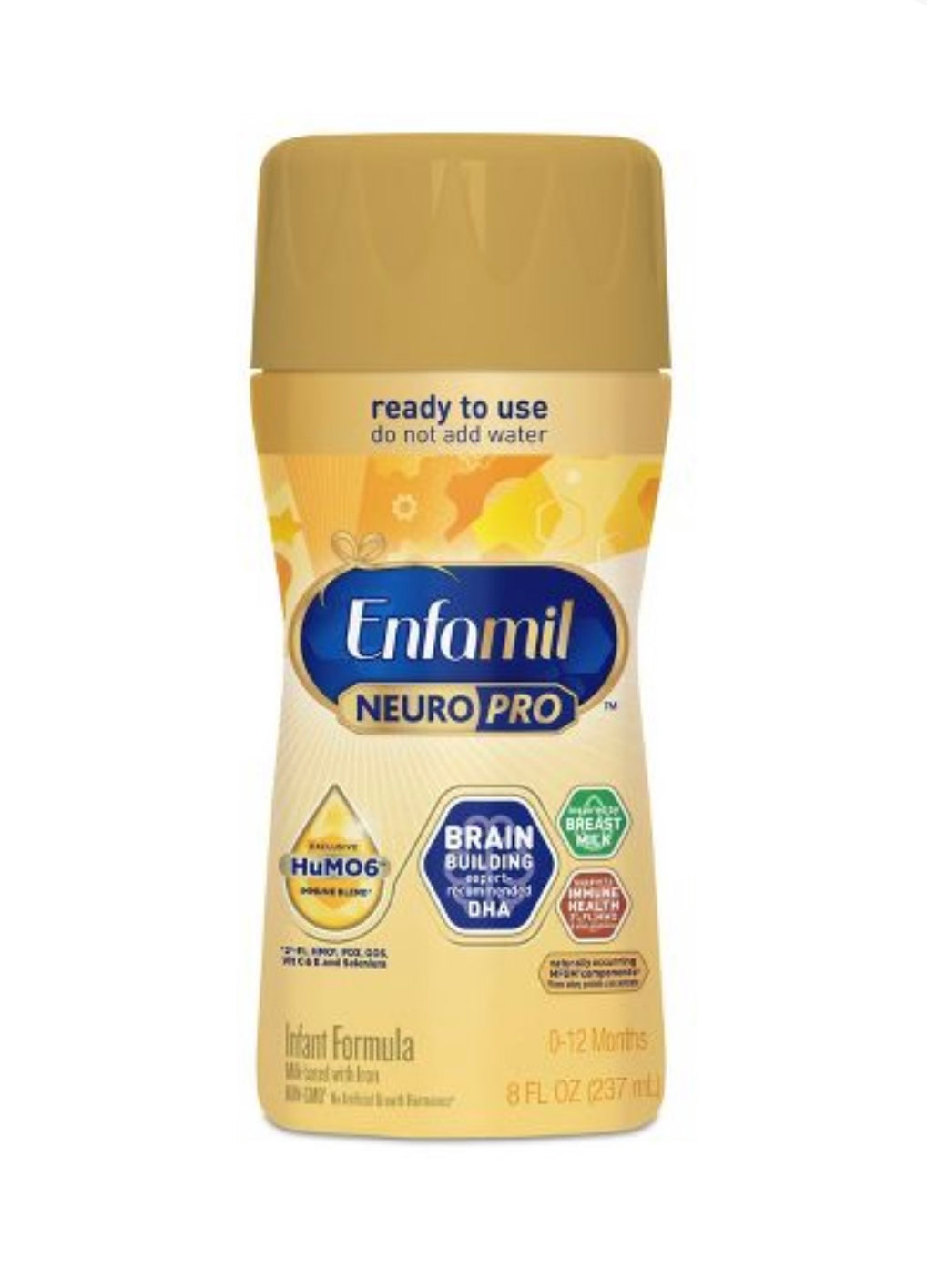 Enfamil NeuroPro Infant Formula, Ready to Feed 8 fl oz Bottles (Pack of 24)