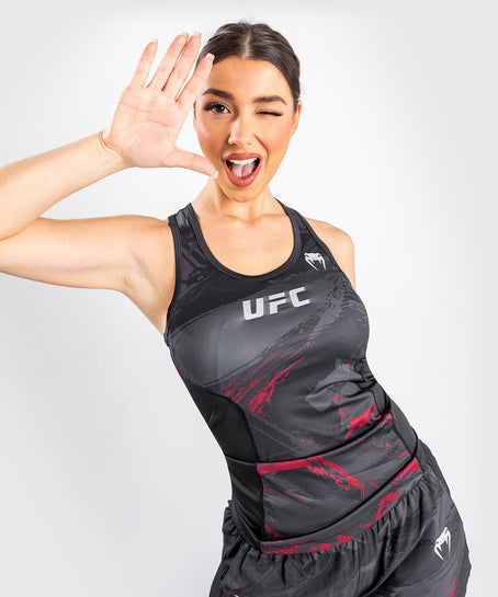 UFC Venum Authentic Fight Week 2.0 Women’s Performance Tank Top - Sand/Black