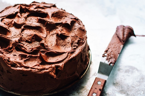 Coffee-infused chocolate cake