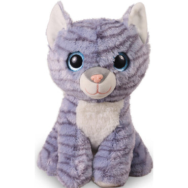 U.S. Toy SB683 Glitter Eyes Striped Cat Plush