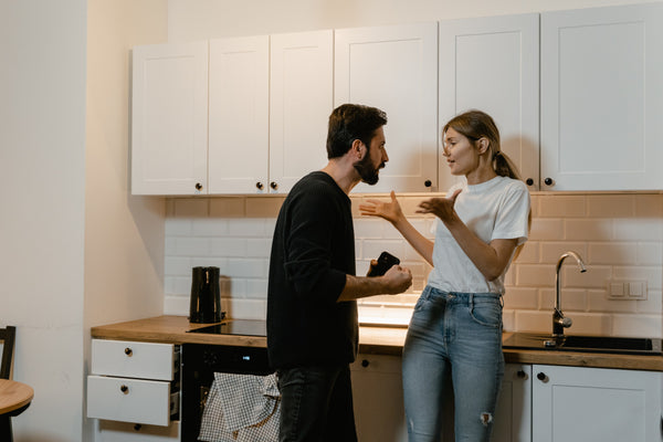 Couple Arguing in Kitchen