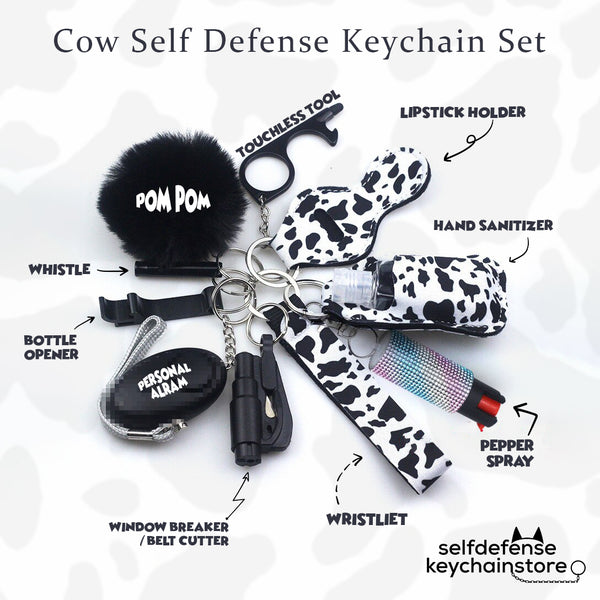 Cow Style Self Defense Keychain Set