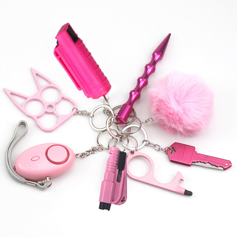 Pink Full Protection 8-Piece Self Defense Kit