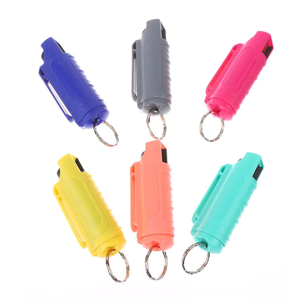 Blank Labeled Pepper Spray 6 Pack Assorted Rainbow Colors