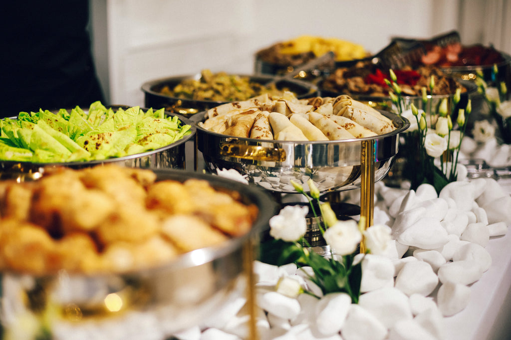 Large Trays of Food Left Out in Office For Employees