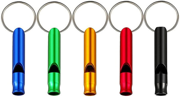 5 Whistle Keychains