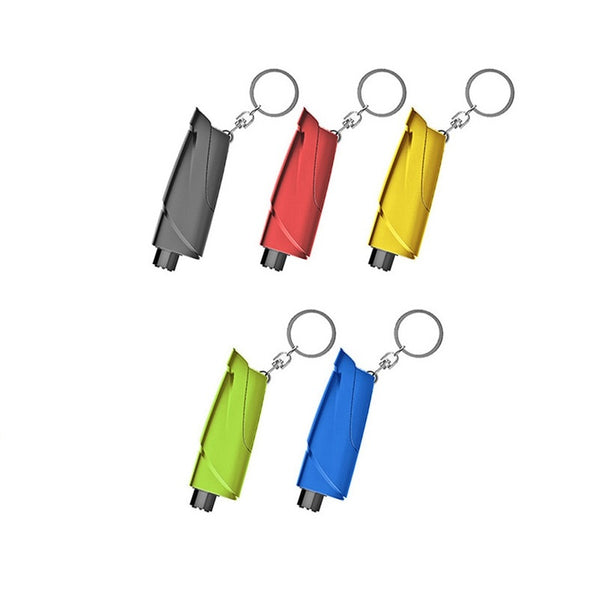 Window Breaker and Seatbelt Cutter Compact Modern Design in Black, Red, Yellow, Green, Blue Colors