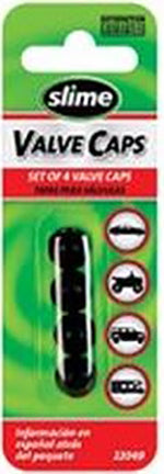 SLIME BLACK PLASTIC CAPS 4 PK Image 1