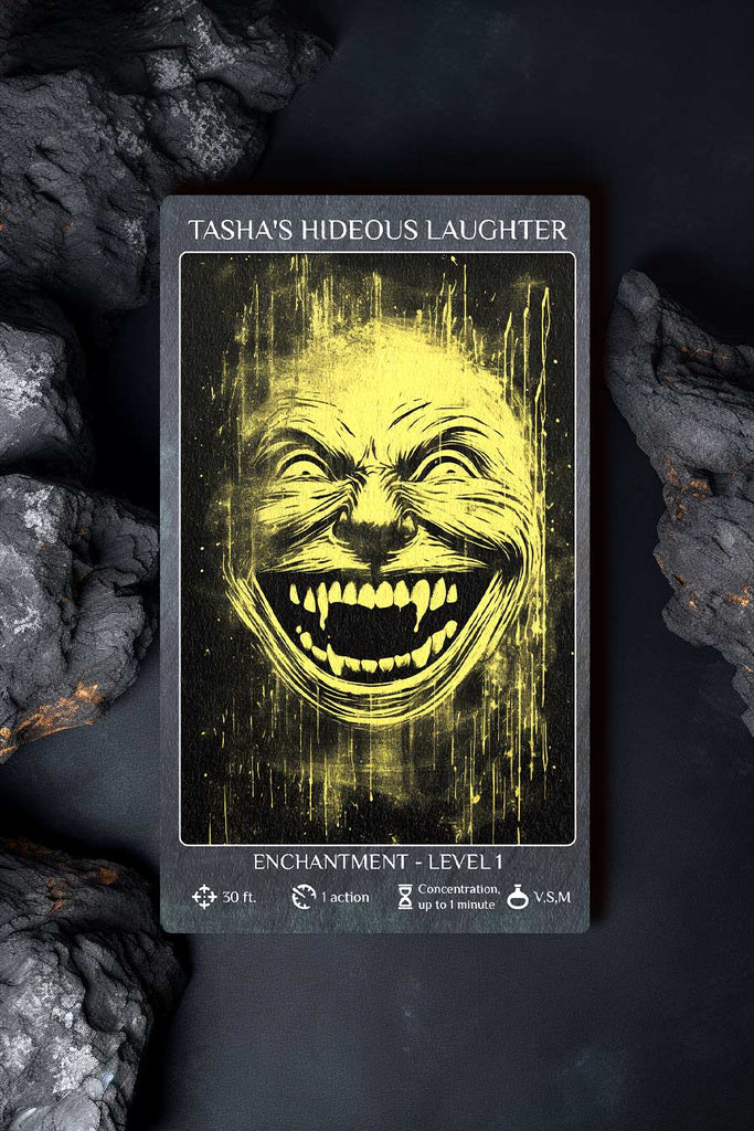 dnd52 spell card tashas hideos laughter