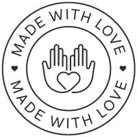 Made with Love icon graphic for T-Shirts, Tshirts, Shirts, Tees as part of Wildlife T Shirts, Wildlife Clothing & Apparel by Forever Wildlife.