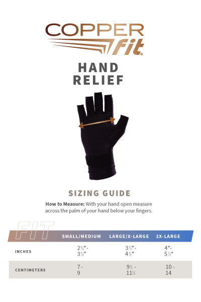 Compression Gloves size guide
