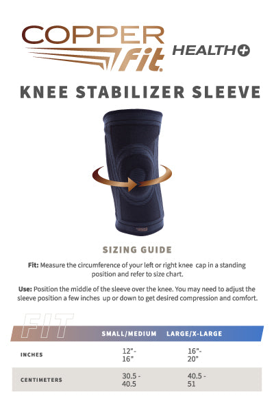 Knee Stabilizer size guide