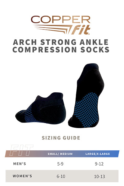 Arch Strong Ankle Compression Socks (sizing guide)