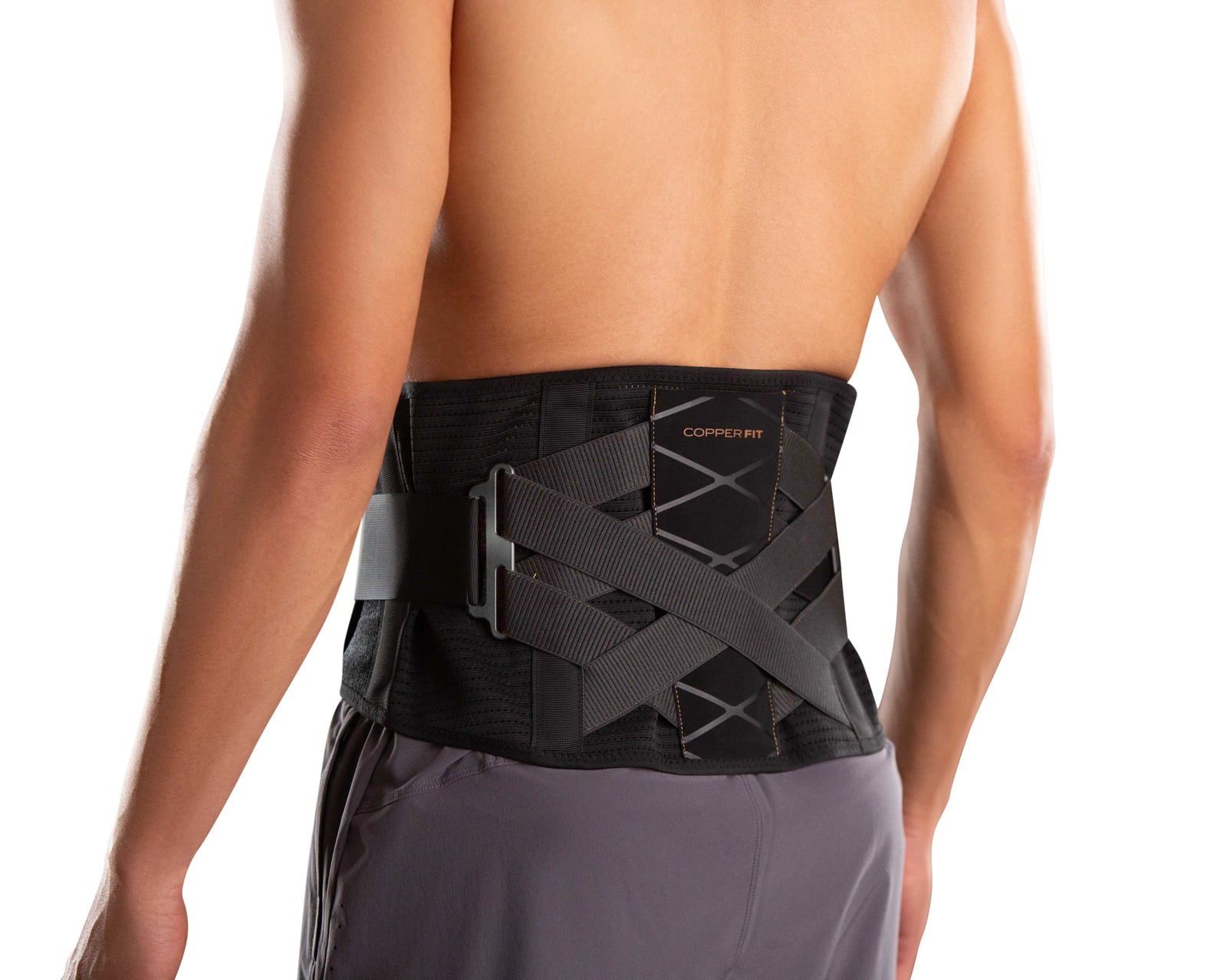 Copper Fit Elite Air Back Support Brace with Airflow Technology, Adjustable  Compression Straps, Double Band, One Size Fits Most