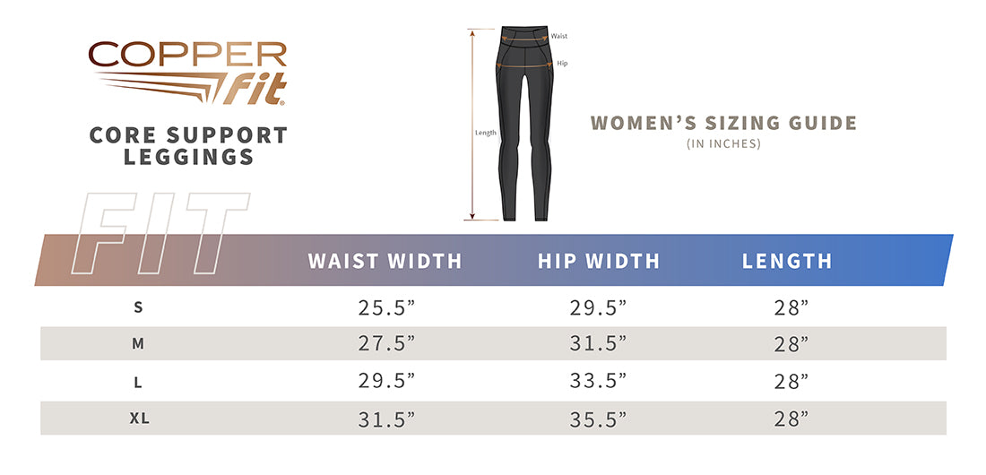 Core Support Leggings (sizing guide)