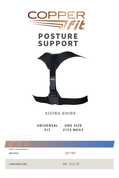 Posture Support size guide