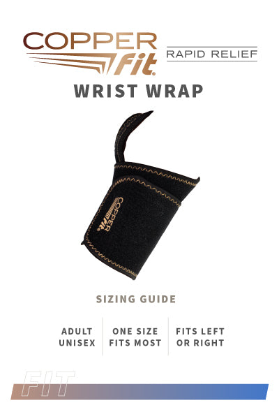Rapid Relief Wrist Wrap size guide
