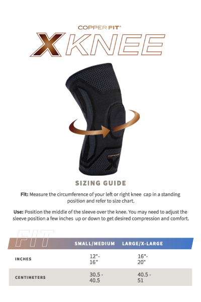 X-Knee (sizing guide)