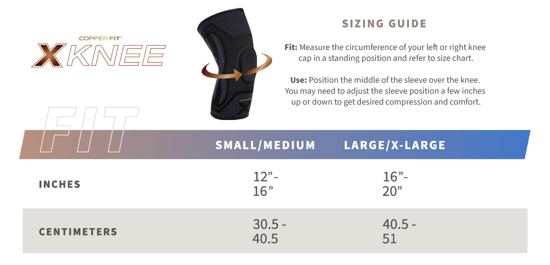 X-Knee (sizing guide)