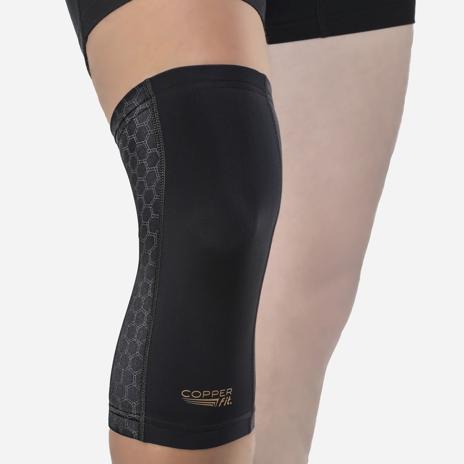 Ice Compression Knee Sleeves: Menthol-Infused - Copper Fit