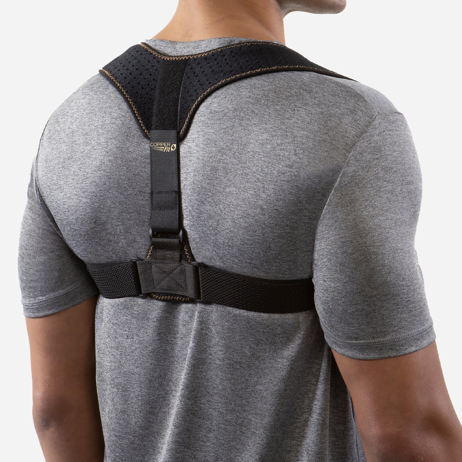 Copper Fit ICE Unisex Adjustable Compression Back Brace Infused with  Menthol, Black : : Health & Personal Care
