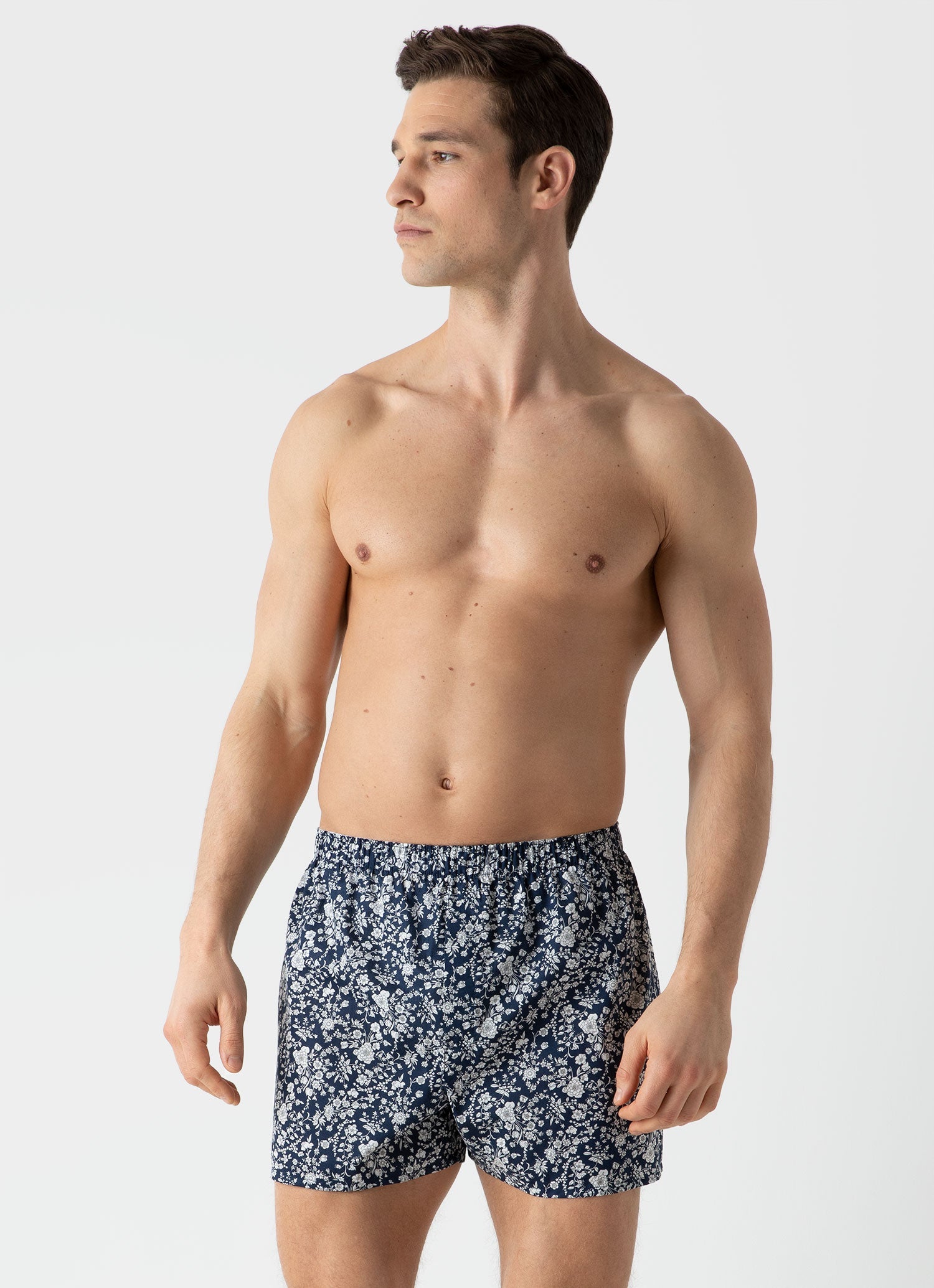 Full Cut Boxer Short in White Poplin – Lorenzo Uomo