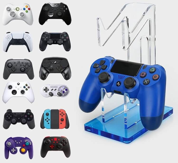 Suporte Organizador Games Ps4 Ps5 12 Jogos 2 Porta Controle