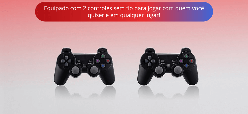 Videogame Retro Game Stick GD10 20000 Jogos Clássicos e 2 Controles - Cadê  Meu Jogo