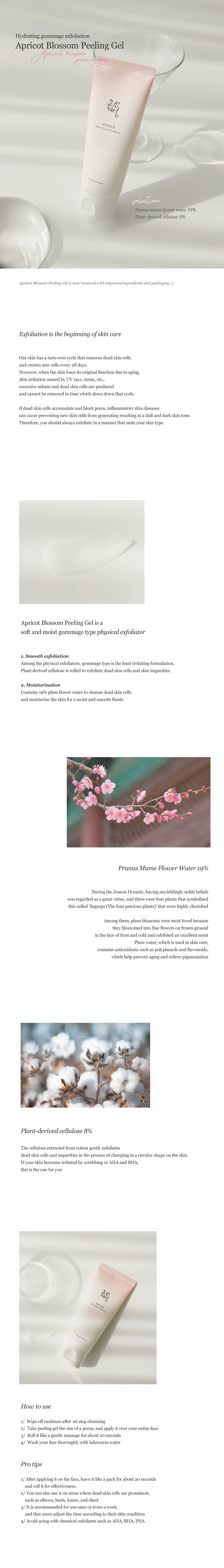 Beauty Of Joseon Apricot Blossom Peeling Gel