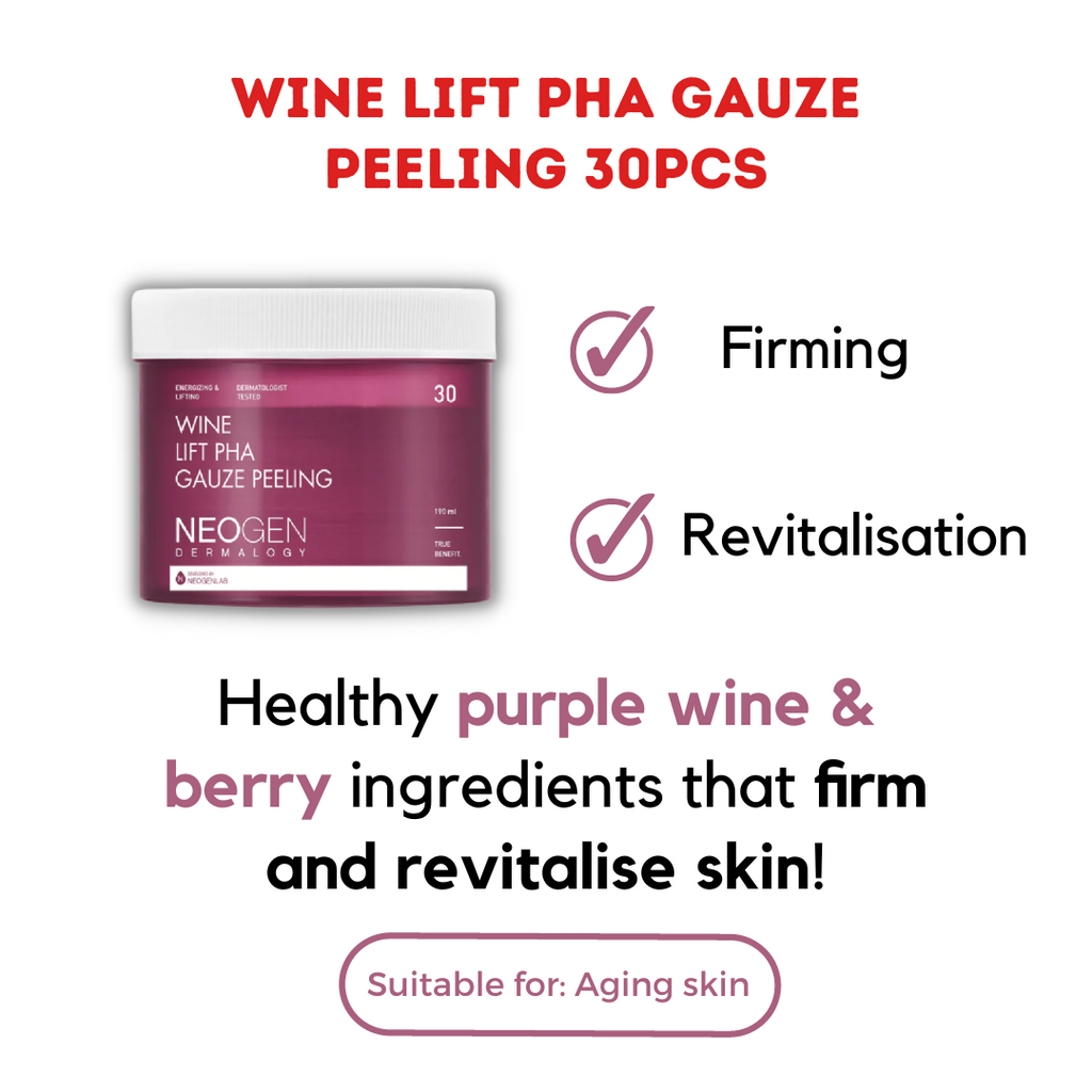 Wine Lift PHA Gauze Peeling 30pcs Neogen