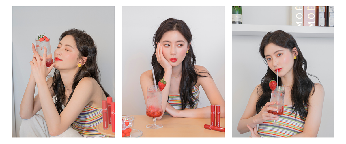 romand juicy lip tints model shots