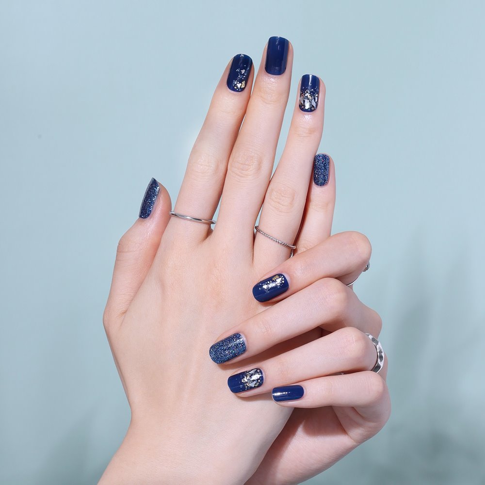 Gel Nail Strips - Surgy Blue Shell