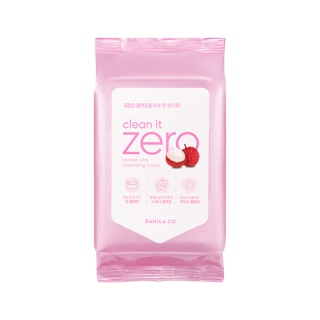 Clean It Zero Lychee Vita Cleansing Tissue 30ea