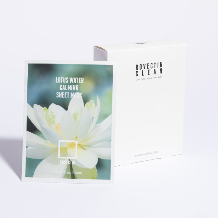 Clean Lotus Water Calming Sheet Mask 10pcs/Box