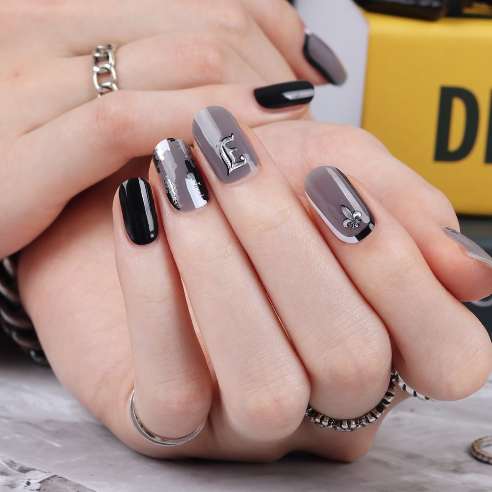 Gel Nail Strips - Hip Black