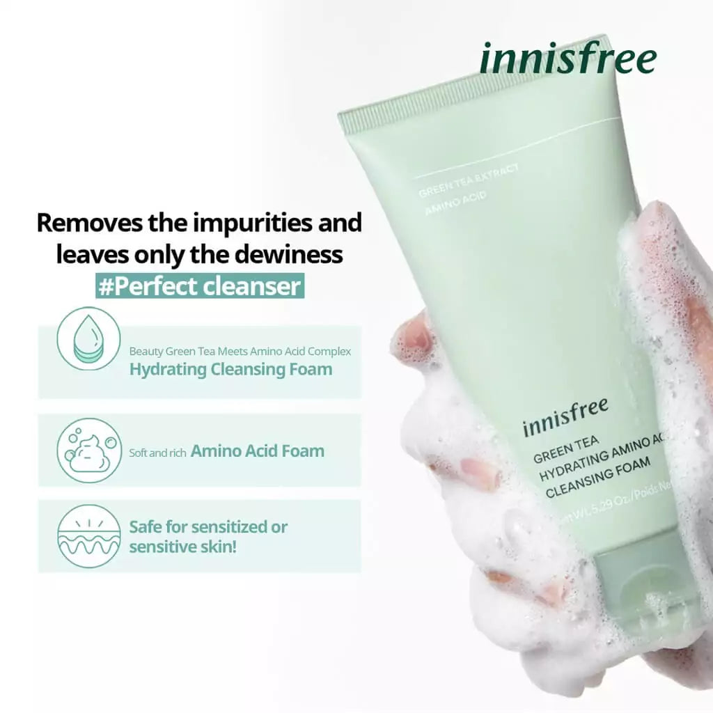 Green Tea Hydrating Amino Acid Cleansing Foam 150ml [Renewal]