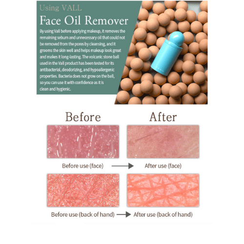 Face Volcanic Stone Oil Remover Square (Pink)