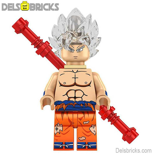 Goku Super Saiyan white Hair Dragon Ball Z Lego anime manga