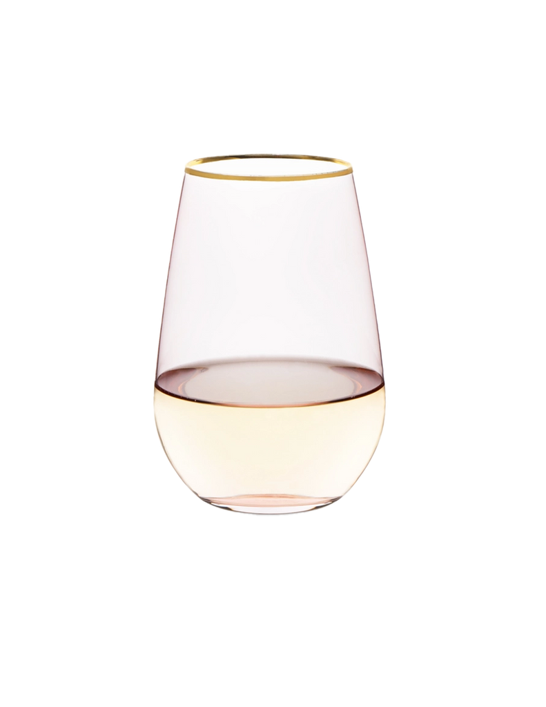 Gateway Arch Stemless Wine Glass Rose Gold