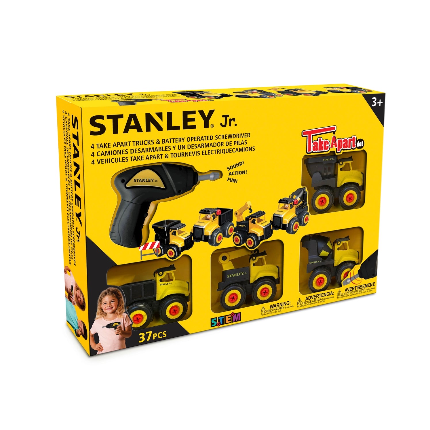 Take Apart Dot Set Including 4 Trucks